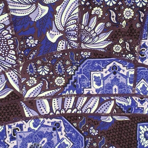 Title Nine Purple and Blue Patterned Dress - Picture 4 of 11